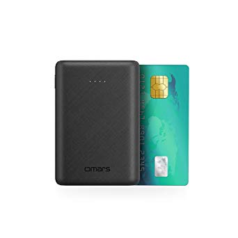 Omars Mini Pro Power Bank 10000mAh, Small & Light Portable Charger, Compact Battery Pack for iPhone Huawei iPad Samsung Nintendo Switch and Tablets