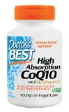Doctors Best High Absorption CoQ10 400 mg Vegetable Capsules 60-Count