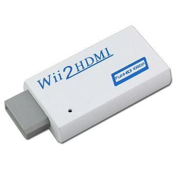 WII TO HDMI WII2HDMI 720P OR 1080P VIDEO CONVERTER ADAPTOR HD HDTV   3.5MM AUDIO