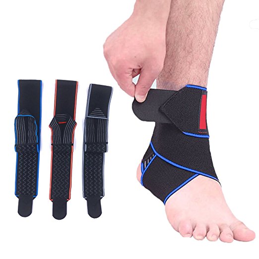 iZoeL Ankle Support Brace, Protect Sprained Ankel Pain, Adjustable and Breathable Ankle anti-slip, 85 cm Strapping, One Size Fits all, for Sports Football Volleyball Basketball Running Gymnastics Sprains
