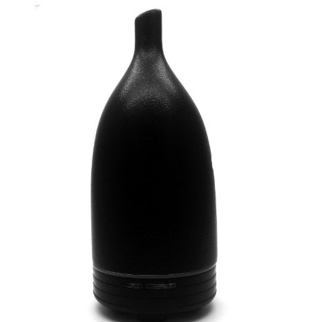 ECVISION® Ceramic Ultrasonic Aromatherapy Diffuser / Essential Oil Purifier Diffuser Air Humidifier(Black)