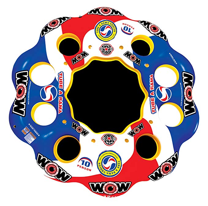 WOW World of Watersports, 13-2060 Tube A Rama, 10 Person Inflatable Floating Island, 12 Foot Diameter