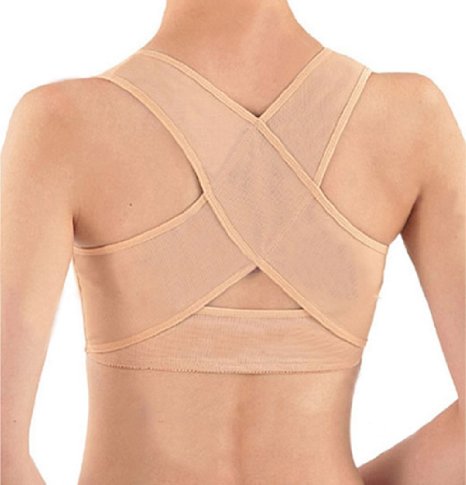 Personal Posture Corrector With Breathable Silky Weave- Tan (Small)