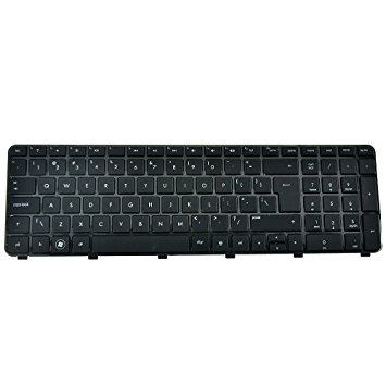 Eathtek Replacement Keyboard for HP Pavilion DV7-6178US LY849UA DV7-6179US QD978UA DV7-6185US LW171UA dv7-6000 dv7t-6000 CTO dv7t-6100 CTO DV7-6C27CL A6X08UA DV7-6C43CL A6X05UA series Black US Layout