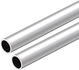 uxcell 6063 Aluminum Round Tube, 300mm Length 15mm OD 13mm Inner Dia Seamless Aluminum Straight Tubing 2 Pcs