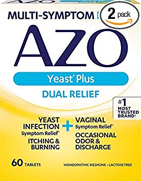 AZO Yeast Plus Tablets 60 ea (Pack of 2)