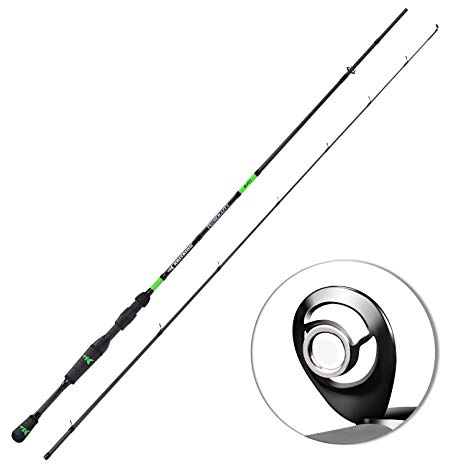 KastKing Resolute Fishing Rods, Spinning Rods & Casting Rods, Ultra-Sensitive IM7 Carbon Fishing Rod Blanks, American Tackle Guides, American Tackle 2pc Bravo Reel Seat, 2pc Designs