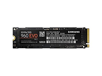 Samsung 960 EVO Series - 500GB PCIe NVMe - M.2 Internal SSD (MZ-V6E500BW)