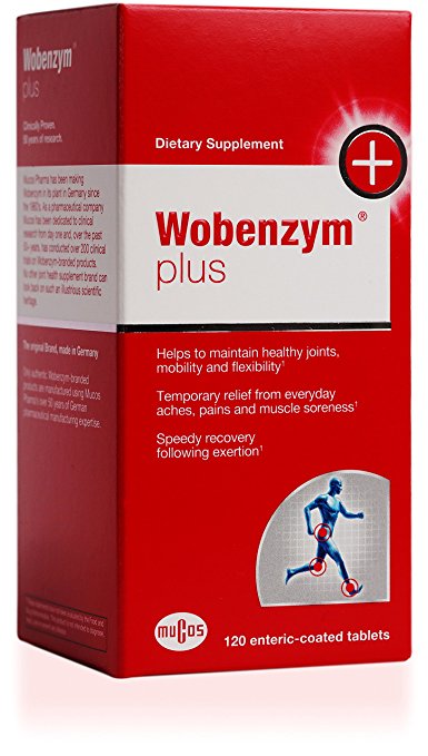 Wobenzym - Wobenzym Plus - Supports Joint Function, Muscles and Recovery after Exertion* - 120 Enteric-Coated Tablets