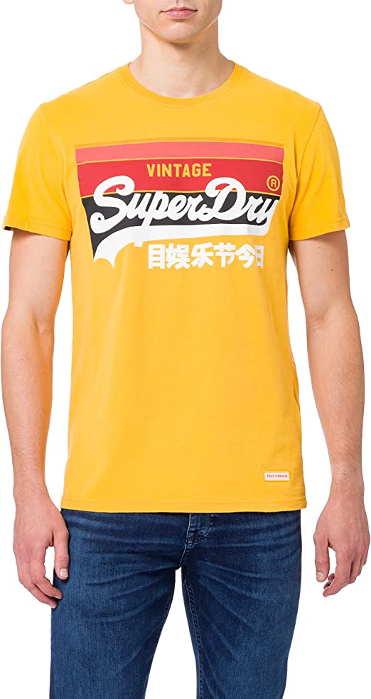 Superdry Men's VL CALI Stripe TEE 180