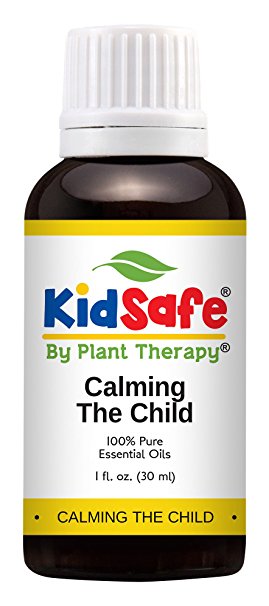 Plant Therapy KidSafe Calming the Child Synergy Essential Oil Blend. 100% Pure, Undiluted, Therapeutic Grade. Blend of: Chamomile Roman, Lavender, Mandarin and Tangerine. 30 mL (1 Ounce).