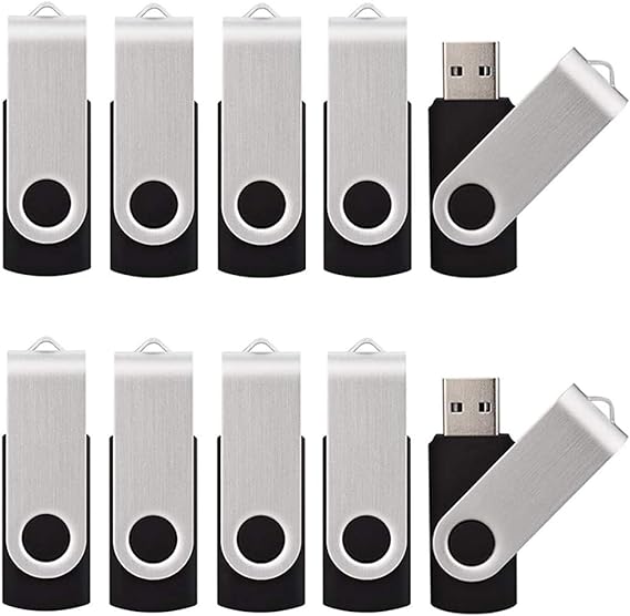 KALSAN 50 Pack 512MB USB Flash Drives Pack USB 2.0 Thumb Drive 512MB Flash Drive 50 Pack USB Memory Stick 512MB Bulk-Black
