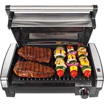 Stainless Steel Searing Grill with Removable Nonstick Cooking Plate