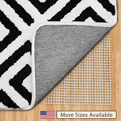 Gorilla Grip Original Area Rug Gripper Pad (2x3), Made In USA, For Hard Floors, Pads Available in Many Sizes, Provides Protection and Cushion for Area Rugs and Floors