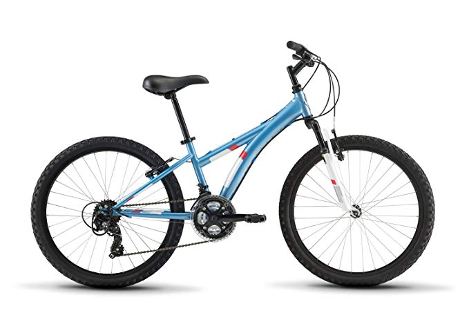 Diamondback Bicycles Tess 24 Youth Girls 24" Wheel Mountain Bike, Blue
