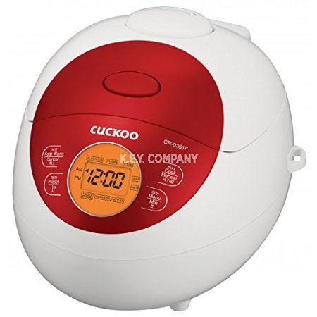 Cuckoo CR-0351F 3 Cup Electric Warmer Rice Cooker 110v Red