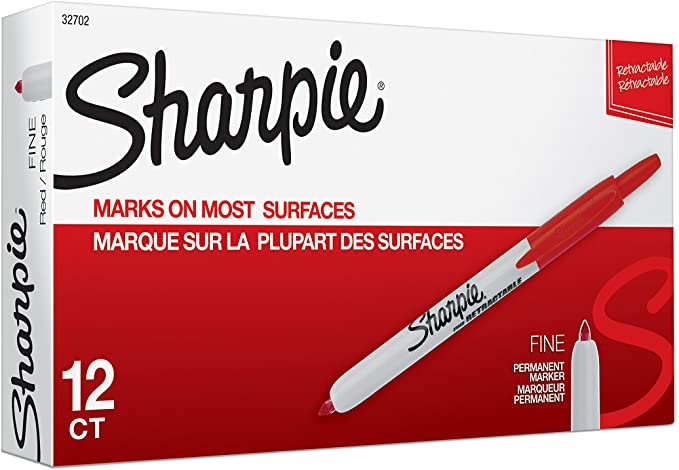 Sharpie Retractable Permanent Markers, Fine Point