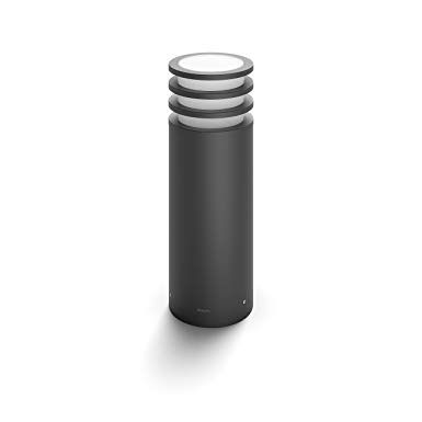 Philips Hue Lucca LED Smart Outdoor Garden Pedestal, Aluminium, E27, 9.5 W, Anthracite