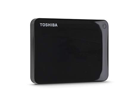 Toshiba Canvio Connect II 500GB Portable Hard Drive, Black (HDTC805XK3A1)