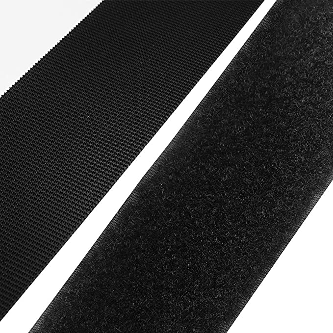 SOONGO Hook and Loop Tape Strips Self Adhesive 2.5 cm x 4 m Double Sided Sticky Tape Command Heavy Duty Industrial Strength Fasteners Indoor Outdoor Use