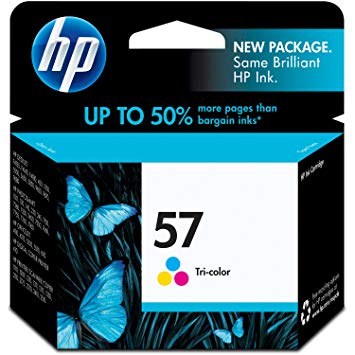 HP C6657AN 57 Tri-Color Original Ink Cartridge For Deskjet 450, 5150, 5550, 5650, 5850, 9650, 9670, 9680, F4135, F4140, F4180, Digital Copier Printer 410, Officejet 4110, 4215, 5505, 5510, 6000, 6110, 6500, 7000, Photosmart 100, 130, 145, 230…