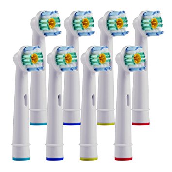 8pcs Replacement Toothbrush Heads for Braun Oral B EB-18A (8pcs)