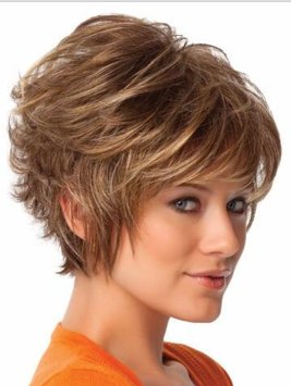 B-G Charming Wigs New Fashion Women Party Cosplay Short Sexy Full Hair Wig  A Free Wig Cap WIG024