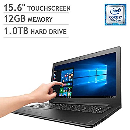 2017 New Lenovo IdeaPad 310 Laptop 15.6" Touchscreen, Intel Core i7-7500U, 12GB DDR4, 1TB HDD, DVD-RW, 802.11AC Wi-Fi, Bluetooth, HDMI, Webcam, USB 3.0, Ethernet, Win 10