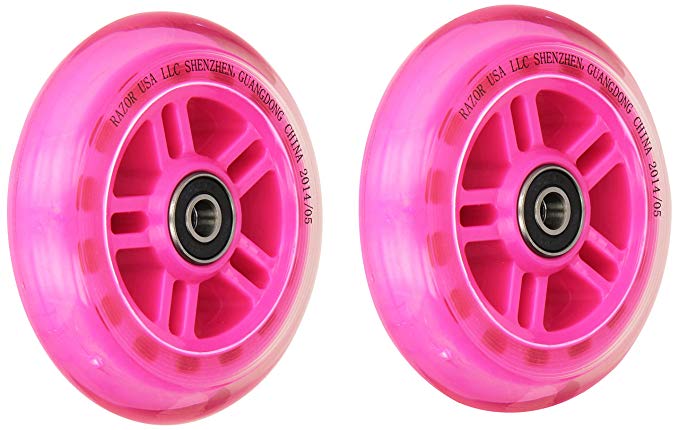 Razor Scooter Replacement Wheels Set with Bearings