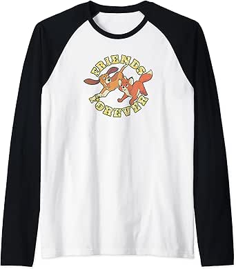 Disney The Fox and the Hound Tod And Copper Friends Forever Raglan Baseball Tee