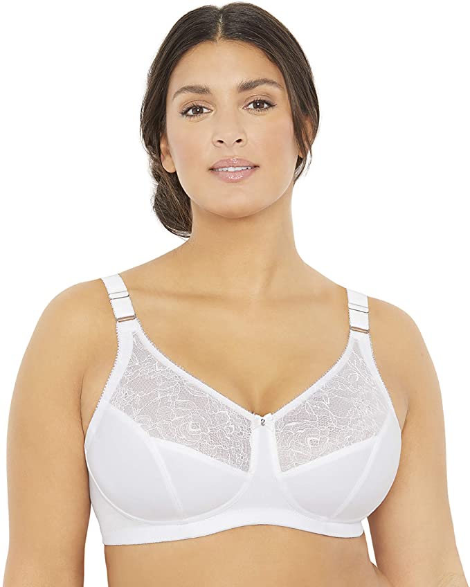 MxG - a Mae and Glamorise Collaboration - Women's Full Figure Plus Size Minimizer Comfort Support Bra