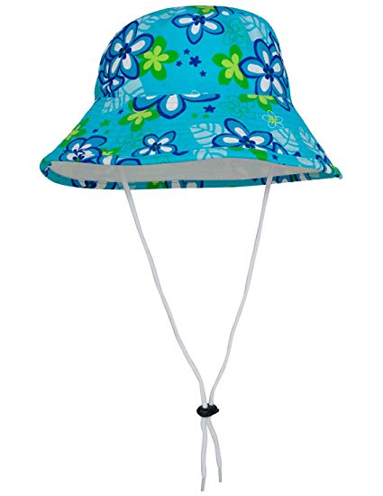 Tuga Girls Reversible Bucket Hats - UPF 50  Sun Protection Sun Hats