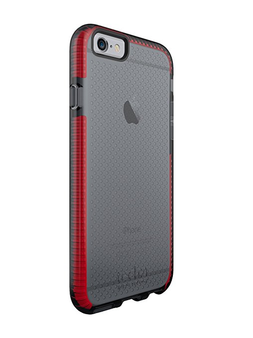 Tech21 Evo Mesh for iPhone 6/6S - Smokey/Red
