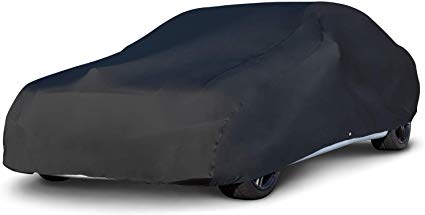 Budge BSC-2 Indoor Stretch Car Cover Black Size 2: Fits up to 14'2" Luxury Protection, Soft Inner Lining, Breathable, Dustproof