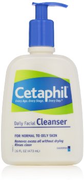 Cetaphil Daily Facial Cleanser For Normal to Oily Skin 16 Ounce Pack of 2