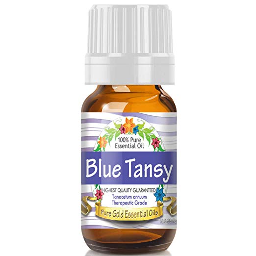 Blue Tansy Essential Oil (100% Pure, Natural, UNDILUTED) 10ml - Best Therapeutic Grade - Perfect for Your Aromatherapy Diffuser, Relaxation, More!