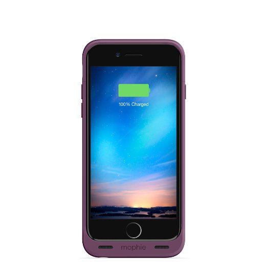 mophie juice pack reserve - Lightweight and Compact Mobile Protective Battery Case for iPhone 6/6s - Purple