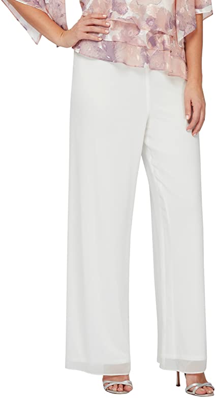 Alex Evenings Women's Wide Leg Dress Pant (Petite Regular Plus Sizes)