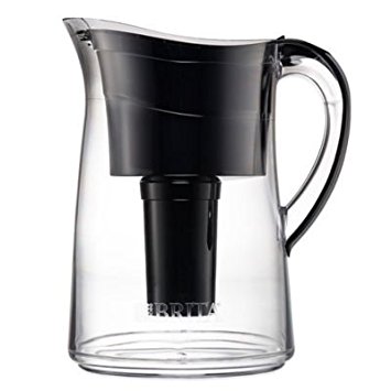 Brita Capri 10-cup Water Filter Pitcher Black