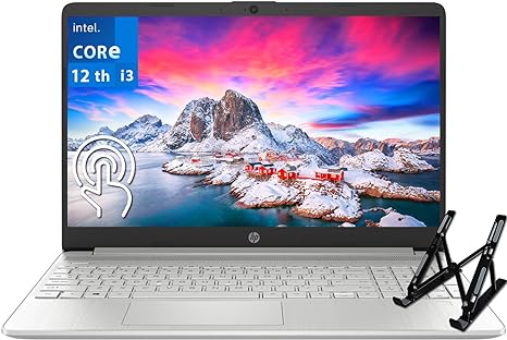 HP 2024 Newest 15.6" Touchscreen Laptop, 12th Gen Intel i3-1215U(Up to 4.4GHz, Beats i5-1135G7), 16GB RAM, 1TB SSD, Intel UHD Graphics, Long Battery Life, HDMI, Win 11 Home S,with Laptop Stand