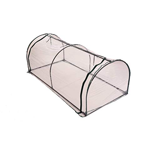 Oypla Large Tunnel Growhouse Garden Plant Greenhouse with PVC Cover