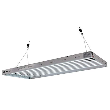 Sun Blaze T5 Fluorescent - 4 ft. Fixture | 8 Lamp | 120V - Indoor Grow Light Fixture for Hydroponic and Greenhouse Use