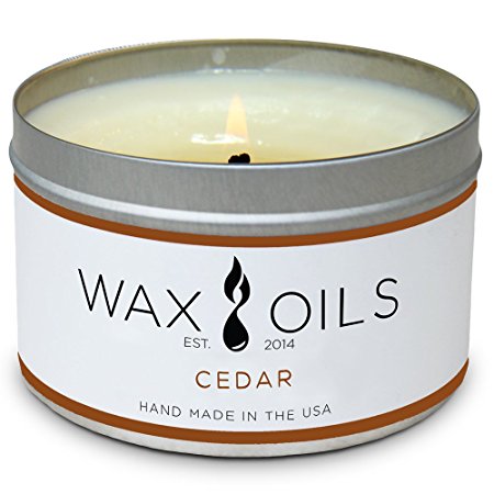 Scented Candles (Cedar) Soy Candles Aromatherapy, 8oz