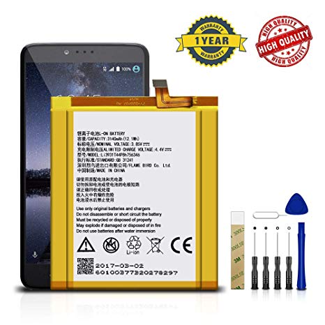for ZTE Axon 7 A2017U Replacement Battery Li3931T44P8h756346 Adhesive Tool