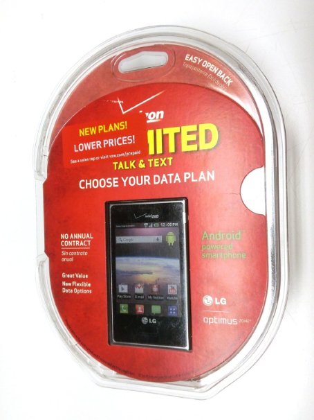 LG Optimus Zone Prepaid Phone Verizon Wireless - For Prepaid Verizon Smartphone Plan