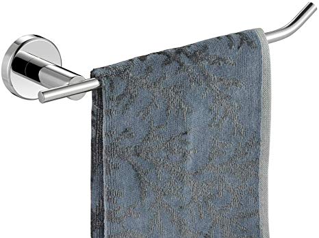 JQK Chrome Towel Ring, Stainless Steel Hand Towel Bar Holder for Bathroom, 9 Inch Polished Chrome Wall Mount, TR100-CH