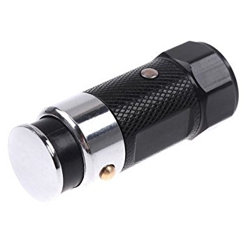 TOOGOO(R) Car Cigarette Lighter Rechargeable LED Flashlight - Black