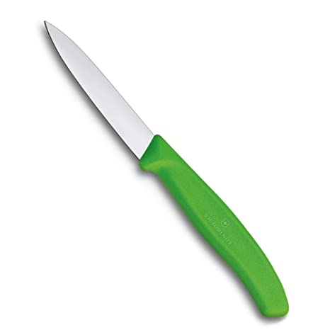 Victorinox, Swiss Classic KITCHEN KNIFE/ PARING KNIFE/ VEGETABLE KNIFE 8 cm, Straight Edge - Green, Stainless Steel