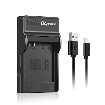 OAproda NB6L Charger New Generation High Efficient Micro USB Battery Charger for Canon NB-6L, NB6LH, Canon PowerShot D10, SX240 HS, SX500 IS Digital Camera [ More Slim - Less Weight - Fast Charge ]