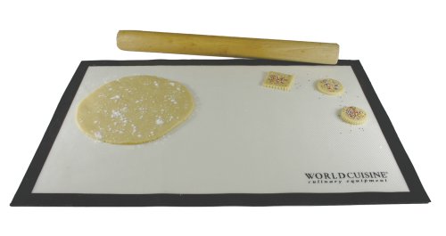 World Cuisine Nonstick 25.37-by-17-1/2-Inch Pastry Mat